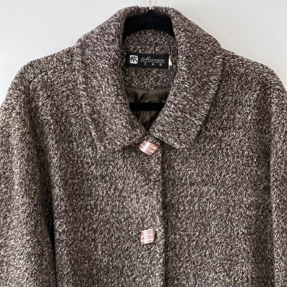 Vintage Gray Button Up Swing Jacket - Picture 2 of 16